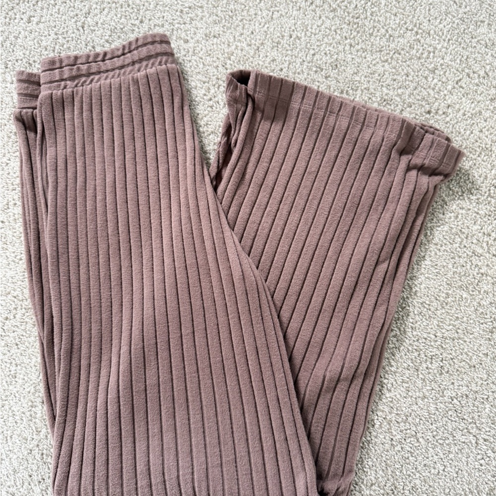 Altar'd State Tan Ribbed Knit Pants